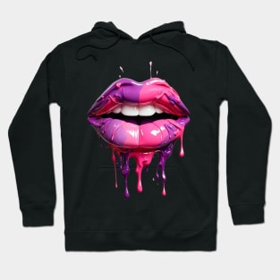 Lips Drippy Kiss Hoodie